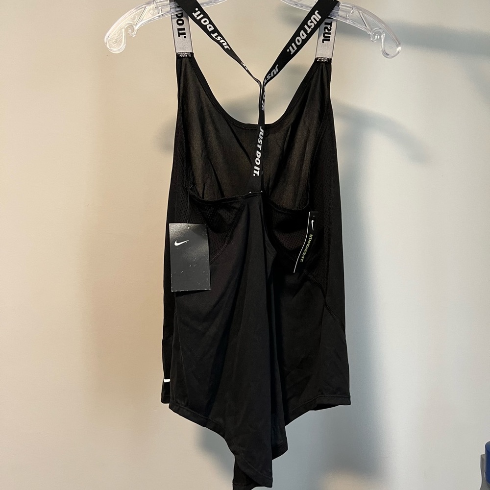 NWT Nike pro dri fit tank racer back athletic running mesh black